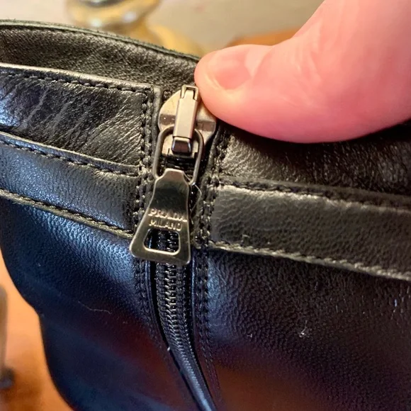 Prada calzature Donna calf leather booties woman’s 38.5 - Picture 6 of 15